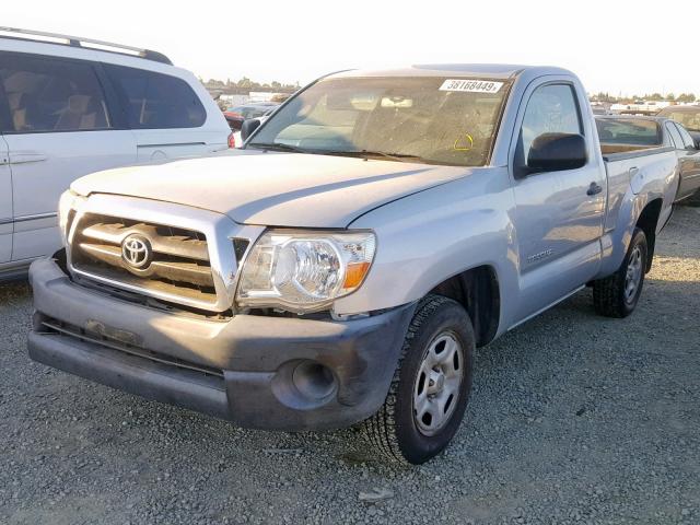 5TENX22N65Z075105 - 2005 TOYOTA TACOMA SILVER photo 2