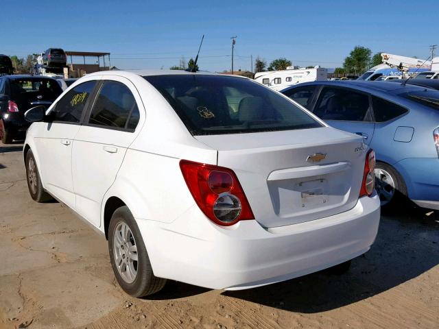 1G1JA5SH7C4210358 - 2012 CHEVROLET SONIC LS WHITE photo 3
