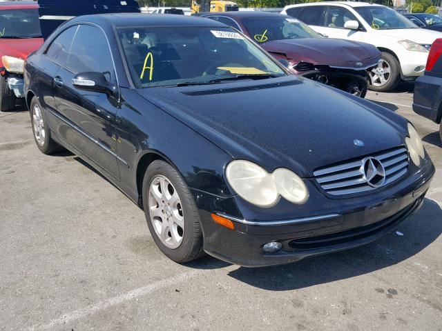 WDBTJ65J54F089838 - 2004 MERCEDES-BENZ CLK 320C BLACK photo 1