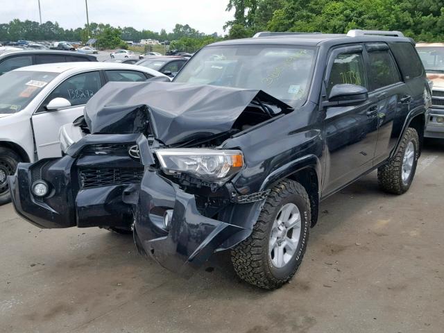 JTEBU5JR0G5315106 - 2016 TOYOTA 4RUNNER SR BLACK photo 2