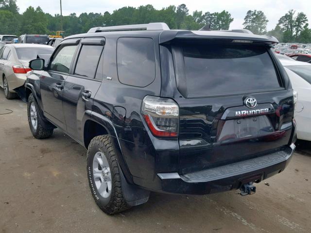 JTEBU5JR0G5315106 - 2016 TOYOTA 4RUNNER SR BLACK photo 3