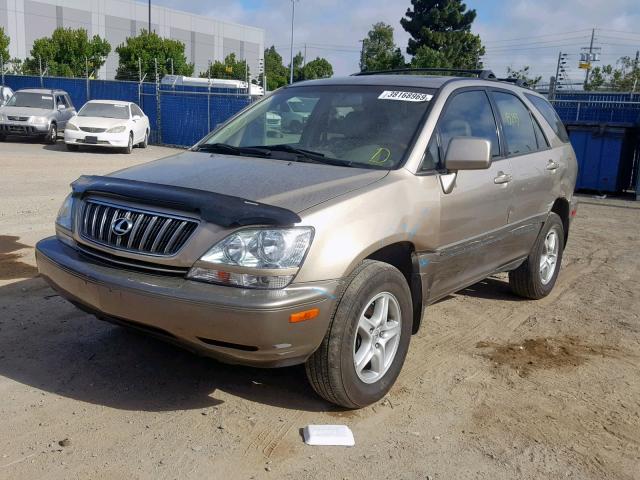 JTJHF10U220237342 - 2002 LEXUS RX 300 TAN photo 2