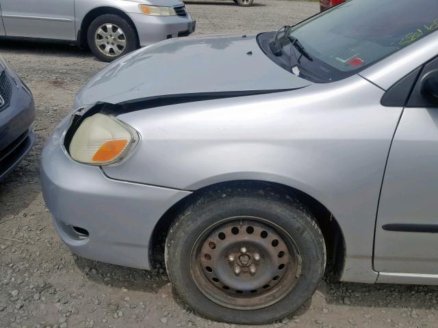 2T1BR32E26C584988 - 2006 TOYOTA COROLLA CE SILVER photo 9