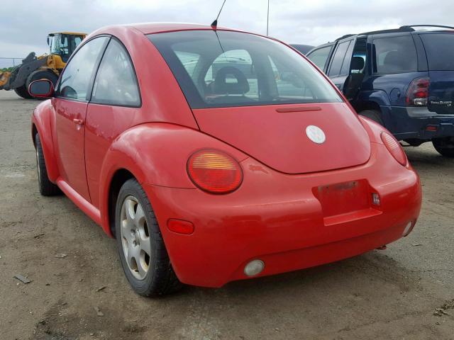 3VWCB21C72M439723 - 2002 VOLKSWAGEN NEW BEETLE წითელი ფოტო 3