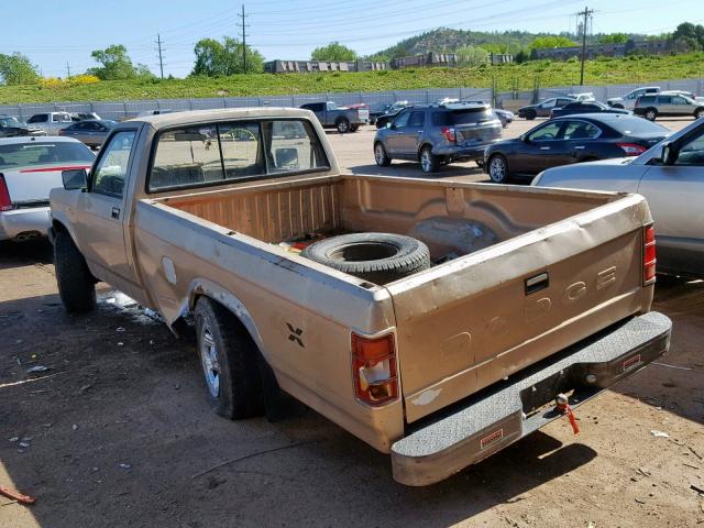 1B7GG26XXLS696756 - 1990 DODGE DAKOTA GOLD photo 3