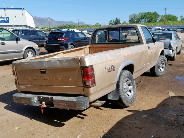 1B7GG26XXLS696756 - 1990 DODGE DAKOTA GOLD photo 4