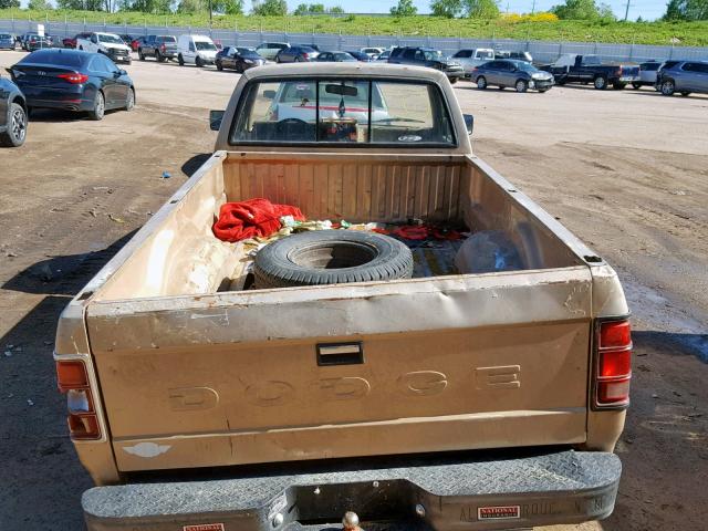 1B7GG26XXLS696756 - 1990 DODGE DAKOTA GOLD photo 6