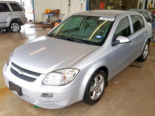 1G1AT58H097183982 - 2009 CHEVROLET COBALT LT SILVER photo 2