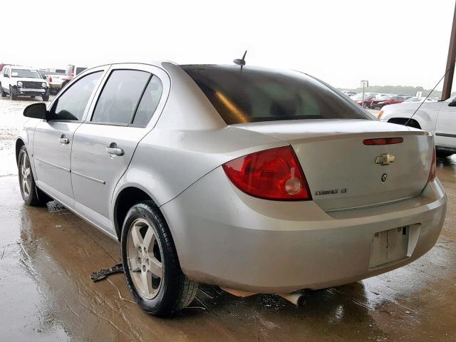 1G1AT58H097183982 - 2009 CHEVROLET COBALT LT SILVER photo 3