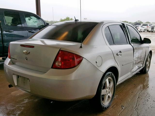 1G1AT58H097183982 - 2009 CHEVROLET COBALT LT SILVER photo 4