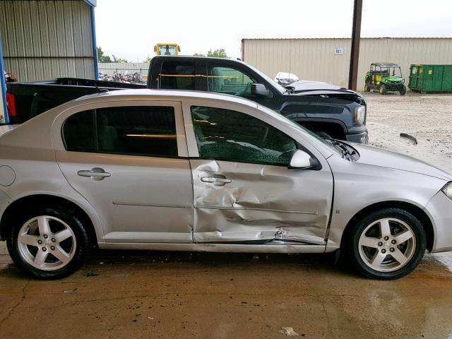 1G1AT58H097183982 - 2009 CHEVROLET COBALT LT SILVER photo 9