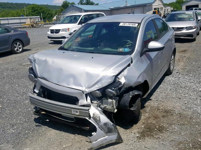 1G1JA5SH9C4194664 - 2012 CHEVROLET SONIC LS SILVER photo 2