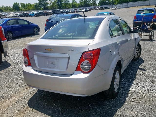 1G1JA5SH9C4194664 - 2012 CHEVROLET SONIC LS SILVER photo 4