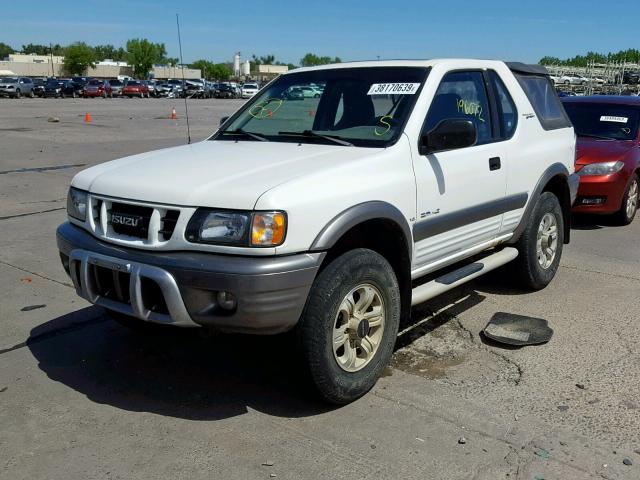 4S2CM57W614306224 - 2001 ISUZU RODEO SPOR WHITE photo 2