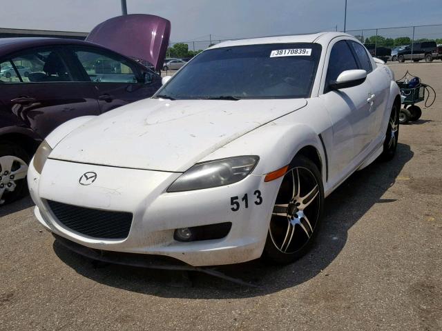 JM1FE173770213622 - 2007 MAZDA RX8 WHITE photo 2