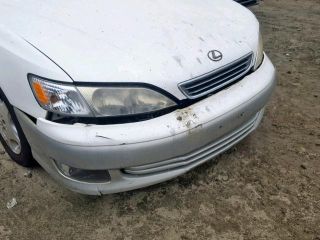 JT8BF28G7Y5102056 - 2000 LEXUS ES 300 WHITE photo 9