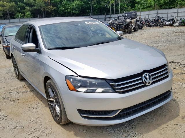 1VWAP7A39EC011602 - 2014 VOLKSWAGEN PASSAT S SILVER photo 1