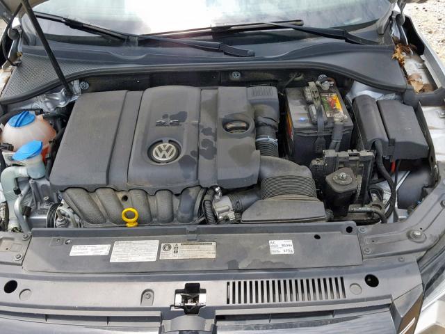 1VWAP7A39EC011602 - 2014 VOLKSWAGEN PASSAT S SILVER photo 7