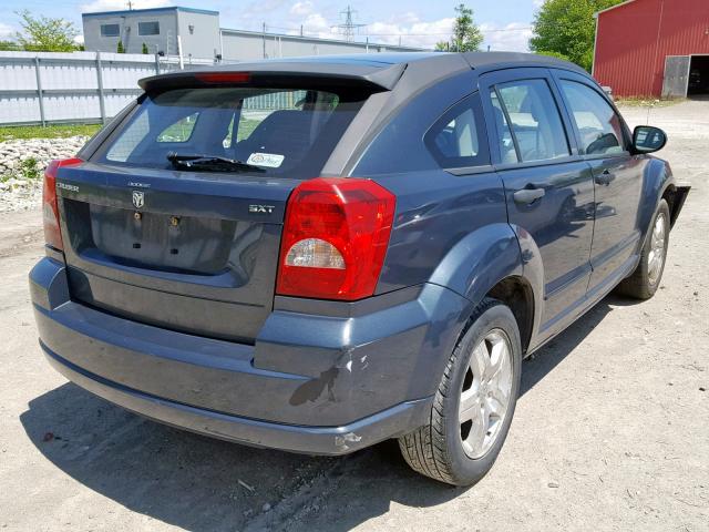 1B3HB48B47D237783 - 2007 DODGE CALIBER SX GRAY photo 4