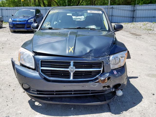 1B3HB48B47D237783 - 2007 DODGE CALIBER SX GRAY photo 9