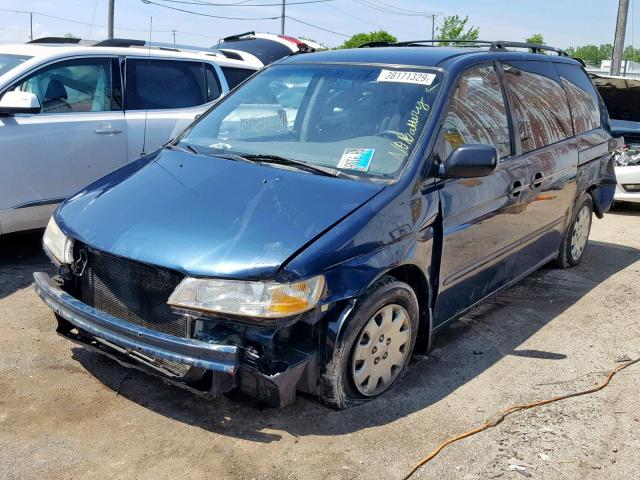 2HKRL1856XH510449 - 1999 HONDA ODYSSEY LX BLUE photo 2