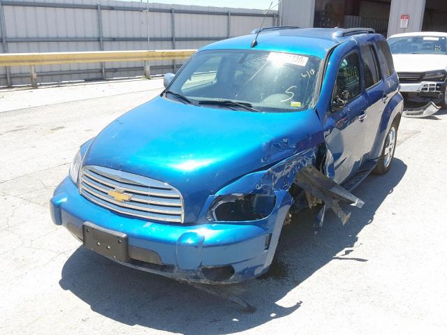 3GNCA53V39S558582 - 2009 CHEVROLET HHR LT BLUE photo 2