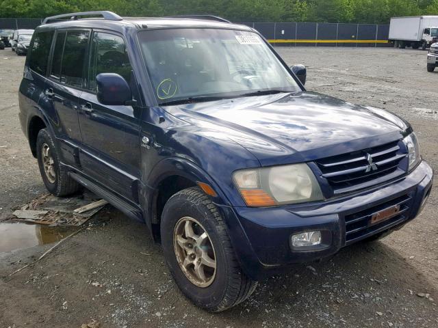 JA4MW51R42J003078 - 2002 MITSUBISHI MONTERO LI BLUE photo 1