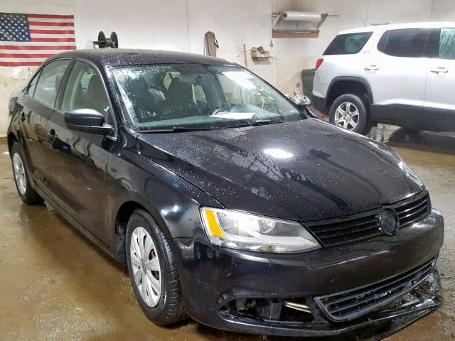 3VW2K7AJ1DM298240 - 2013 VOLKSWAGEN JETTA BASE BLACK photo 1