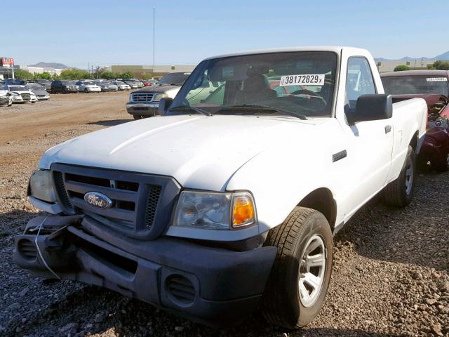 1FTYR10D29PA20823 - 2009 FORD RANGER WHITE photo 2