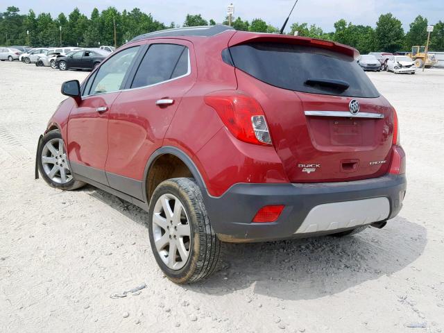 KL4CJCSBXDB172728 - 2013 BUICK ENCORE RED photo 3