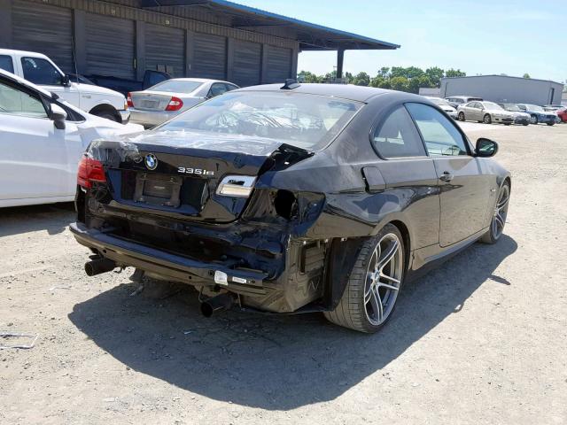 WBAKG1C56BE618671 - 2011 BMW 335 IS BLACK photo 4