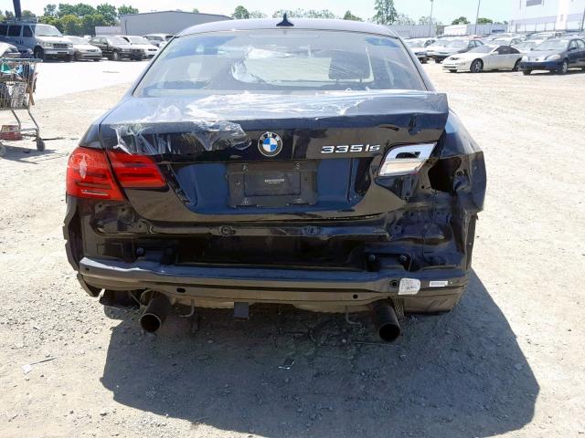 WBAKG1C56BE618671 - 2011 BMW 335 IS BLACK photo 9
