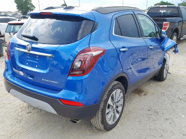 KL4CJASB3JB622283 - 2018 BUICK ENCORE PRE BLUE photo 4