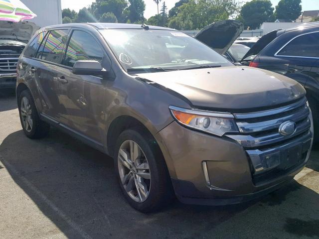 2FMDK4JC9CBA71143 - 2012 FORD EDGE SEL GRAY photo 1