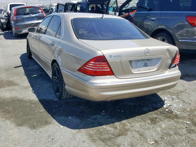 WDBNG70J44A423195 - 2004 MERCEDES-BENZ S 430 GOLD photo 3