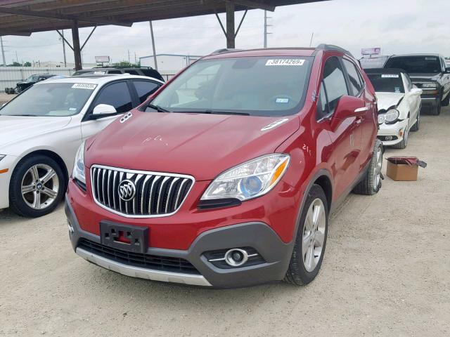 KL4CJCSB5FB120877 - 2015 BUICK ENCORE RED photo 2