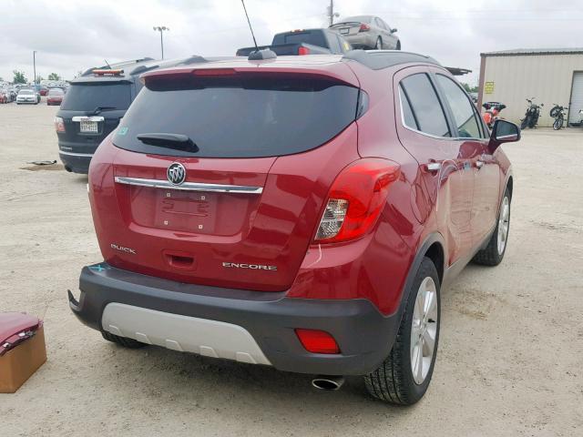 KL4CJCSB5FB120877 - 2015 BUICK ENCORE RED photo 4