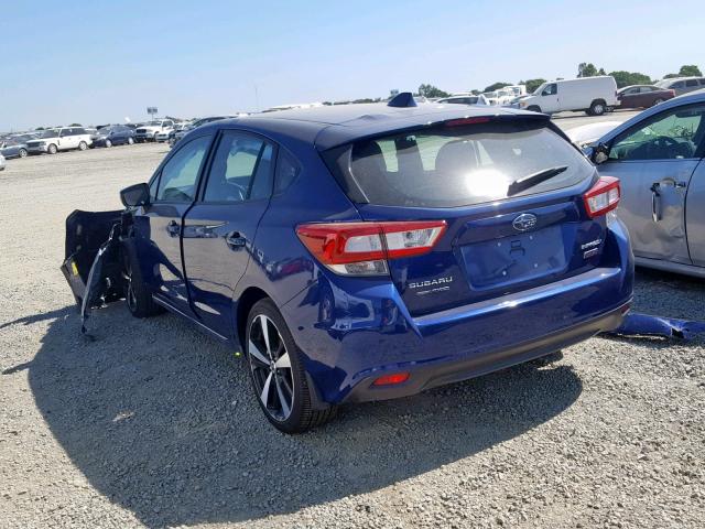 4S3GTAL6XJ1703628 - 2018 SUBARU IMPREZA SP BLUE photo 3