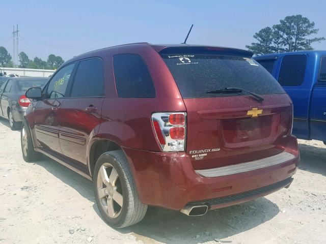 2CNDL037996250516 - 2009 CHEVROLET EQUINOX SP RED photo 3