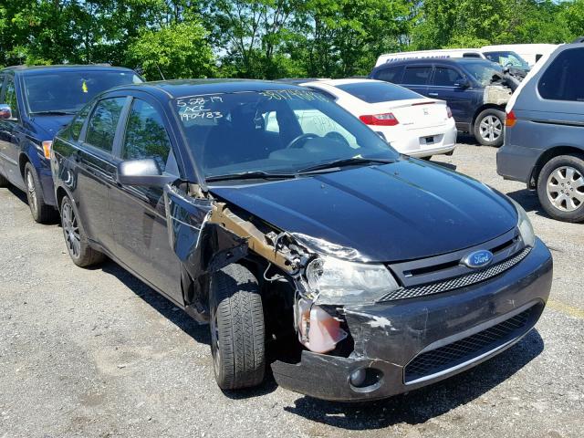 1FAHP3GN4AW228492 - 2010 FORD FOCUS SES BLACK photo 1