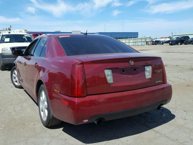 1G6DW677660191151 - 2006 CADILLAC STS RED photo 3