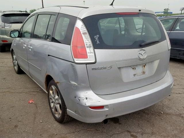 JM1CR29L390327548 - 2009 MAZDA 5 SILVER photo 3