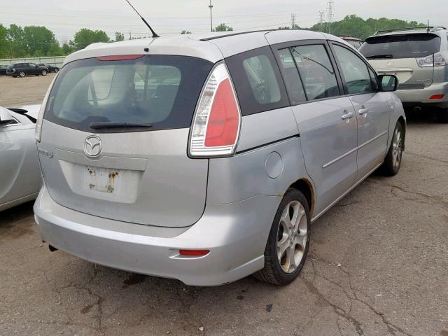 JM1CR29L390327548 - 2009 MAZDA 5 SILVER photo 4