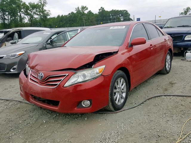 4T4BF3EK5BR171889 - 2011 TOYOTA CAMRY BASE RED photo 2