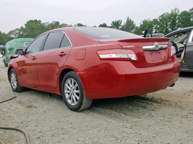 4T4BF3EK5BR171889 - 2011 TOYOTA CAMRY BASE RED photo 3