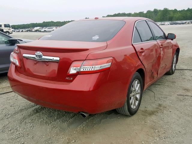 4T4BF3EK5BR171889 - 2011 TOYOTA CAMRY BASE RED photo 4