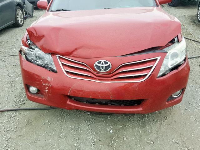 4T4BF3EK5BR171889 - 2011 TOYOTA CAMRY BASE RED photo 7