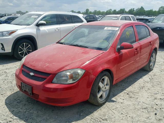 1G1AF5F58A7170448 - 2010 CHEVROLET COBALT 2LT RED photo 2