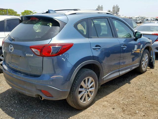 JM3KE2BE3F0513645 - 2015 MAZDA CX-5 SPORT BLUE photo 4