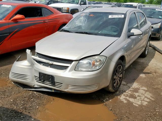 1G1AT58H397201472 - 2009 CHEVROLET COBALT LT SILVER photo 2